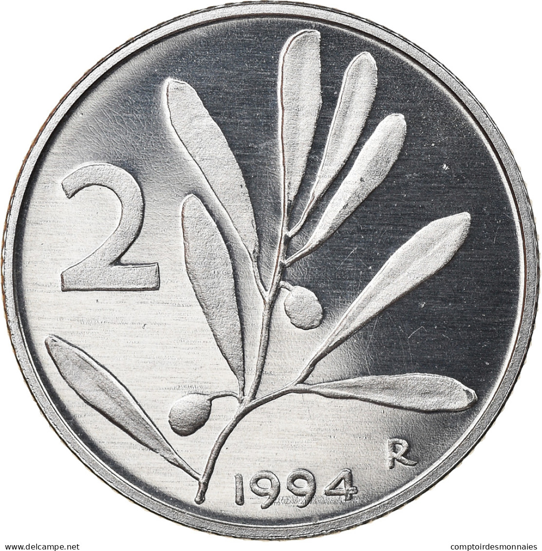Monnaie, Italie, 2 Lire, 1994, Rome, Proof, FDC, Aluminium, KM:94 - 2 Liras