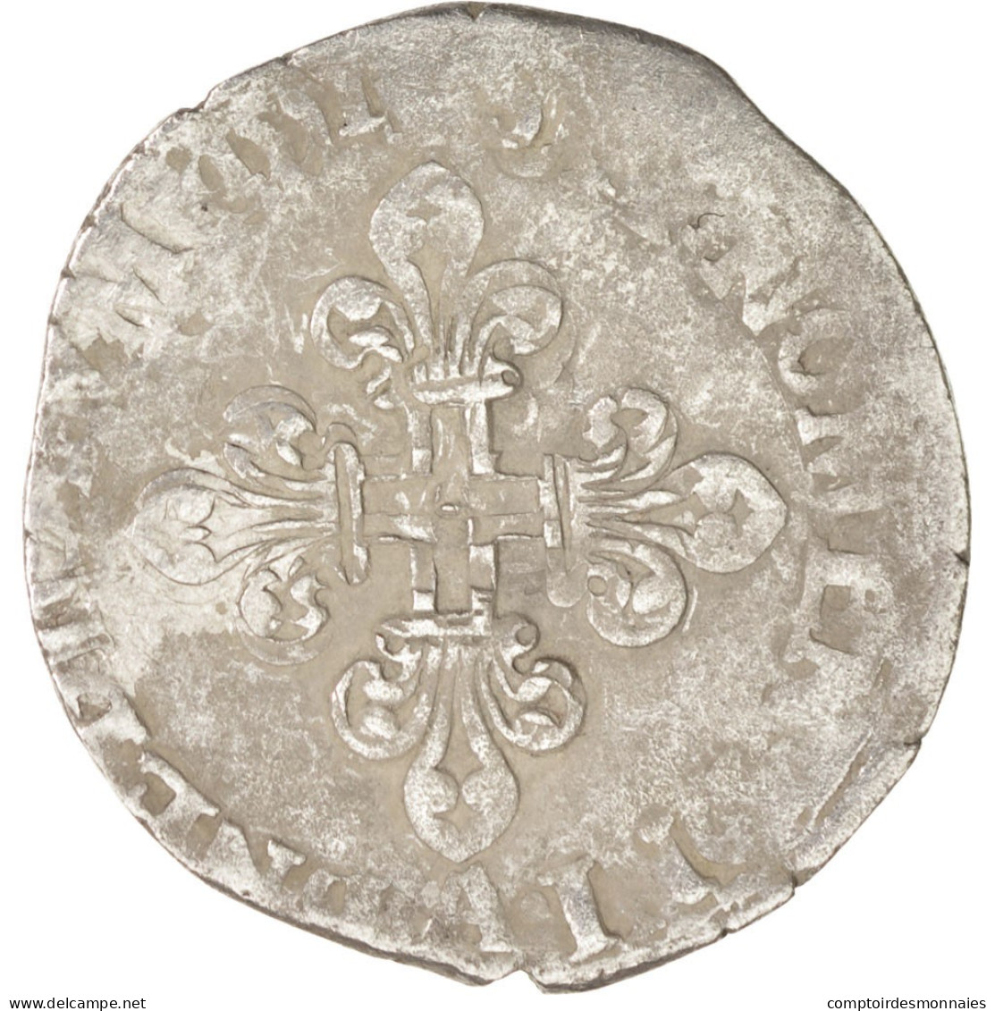 Monnaie, France, Demi Gros De Nesle, 1551, Paris, TB+, Argent, Sombart:4458 - 1547-1559 Heinrich II.