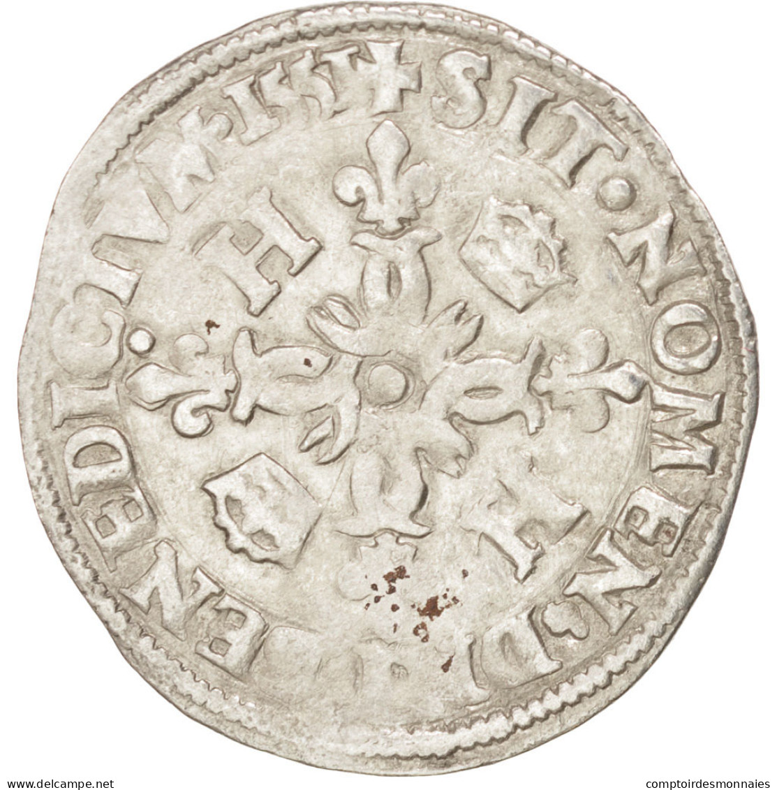 Monnaie, France, Douzain Aux Croissants, 1551, Paris, TTB+, Billon, Duplessy:997 - 1547-1559 Henri II