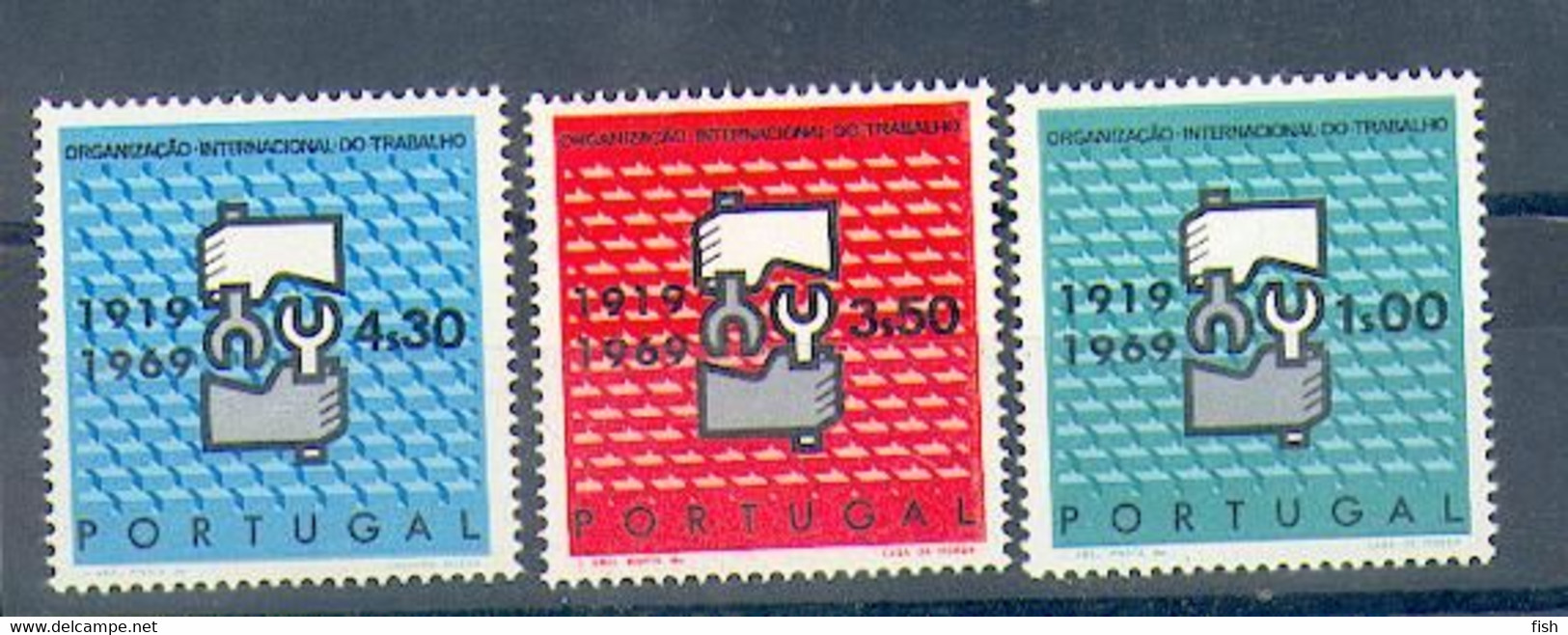 Portugal ** & ILO, International Labor Organization 1919-1969 (1047) - OIT