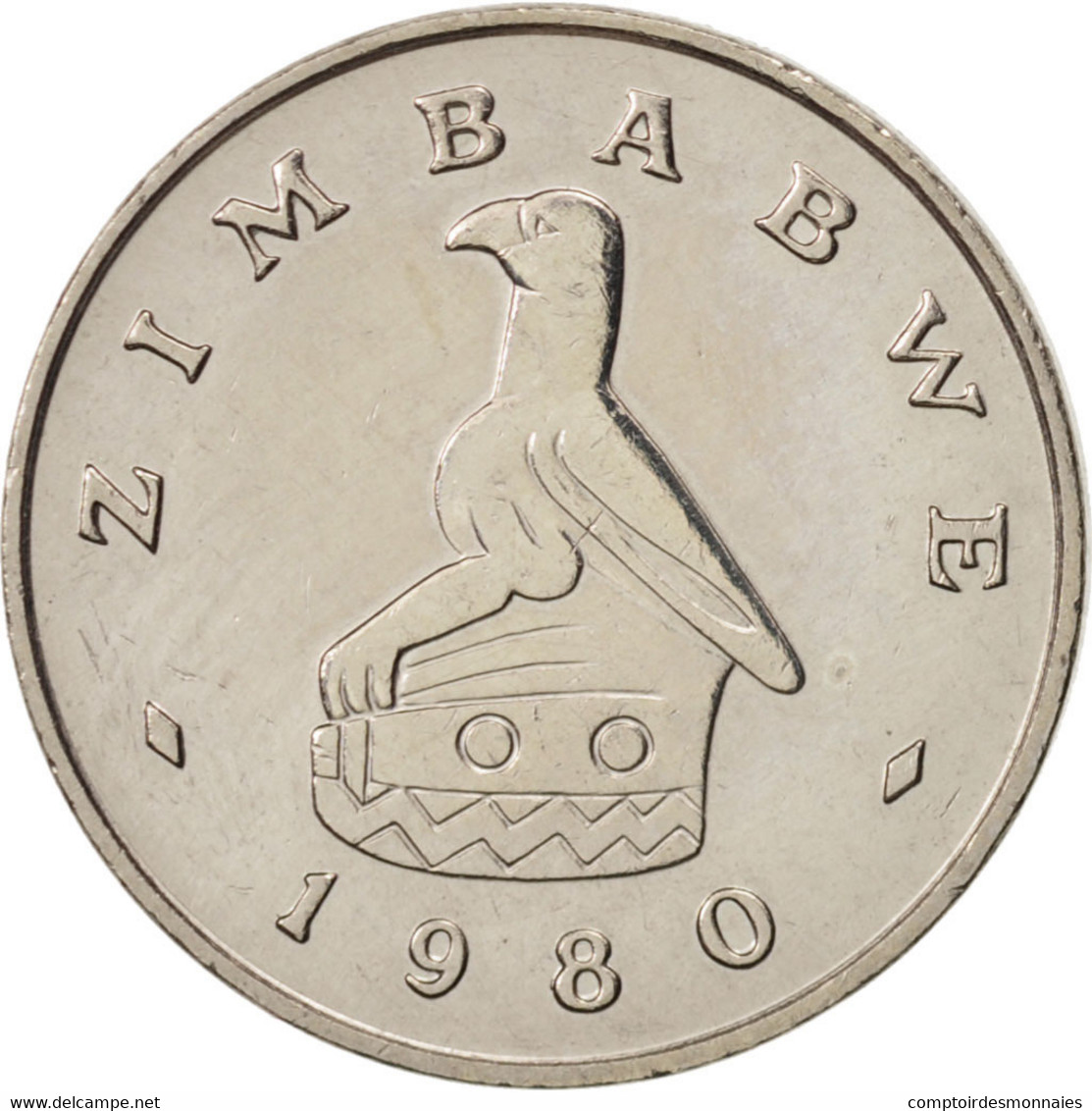 Monnaie, Zimbabwe, 10 Cents, 1980, TTB+, Copper-nickel, KM:3 - Simbabwe