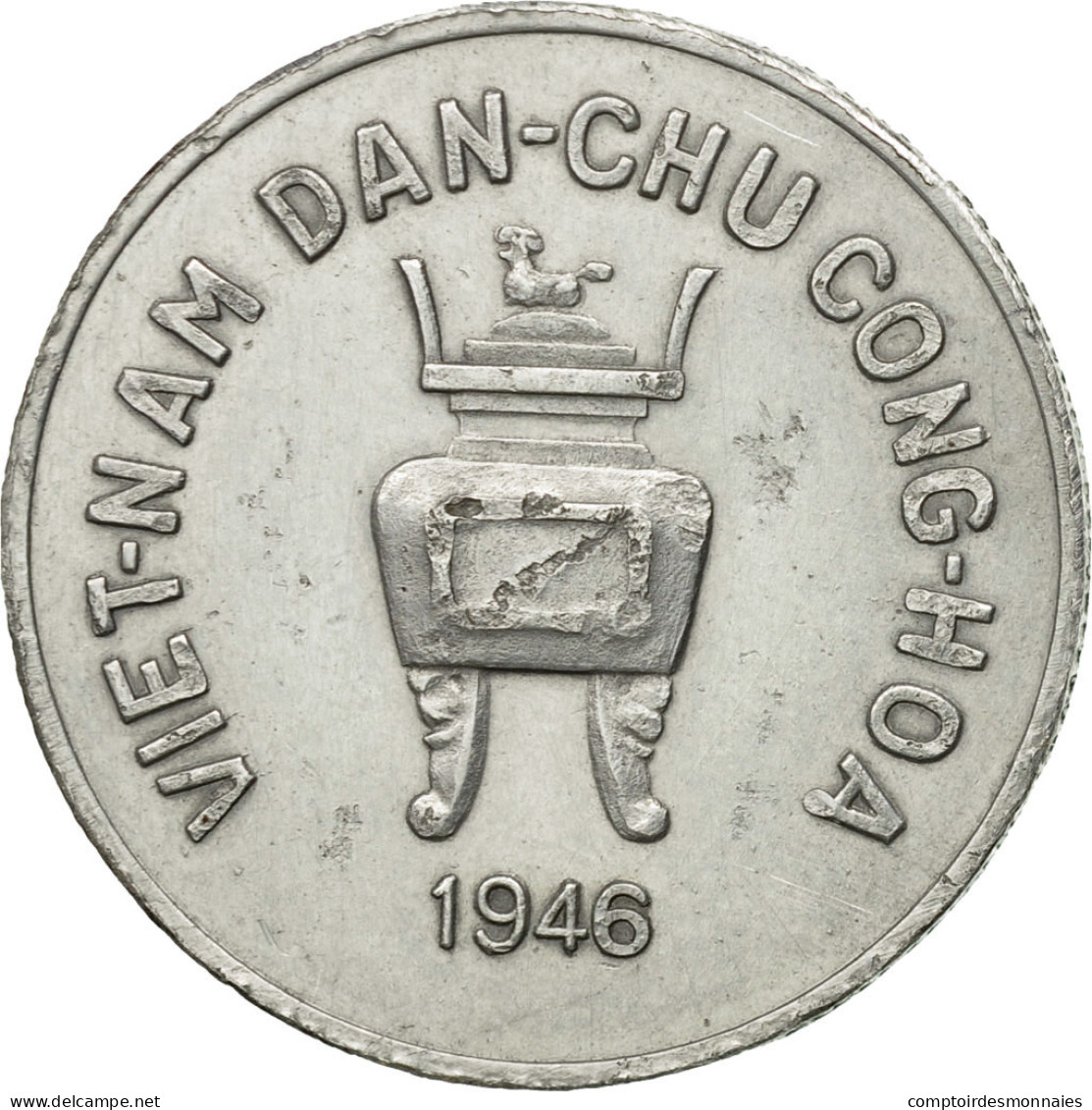 Monnaie, Viet Nam, 5 Hao, 1946, TTB, Aluminium, KM:2.2 - Viêt-Nam