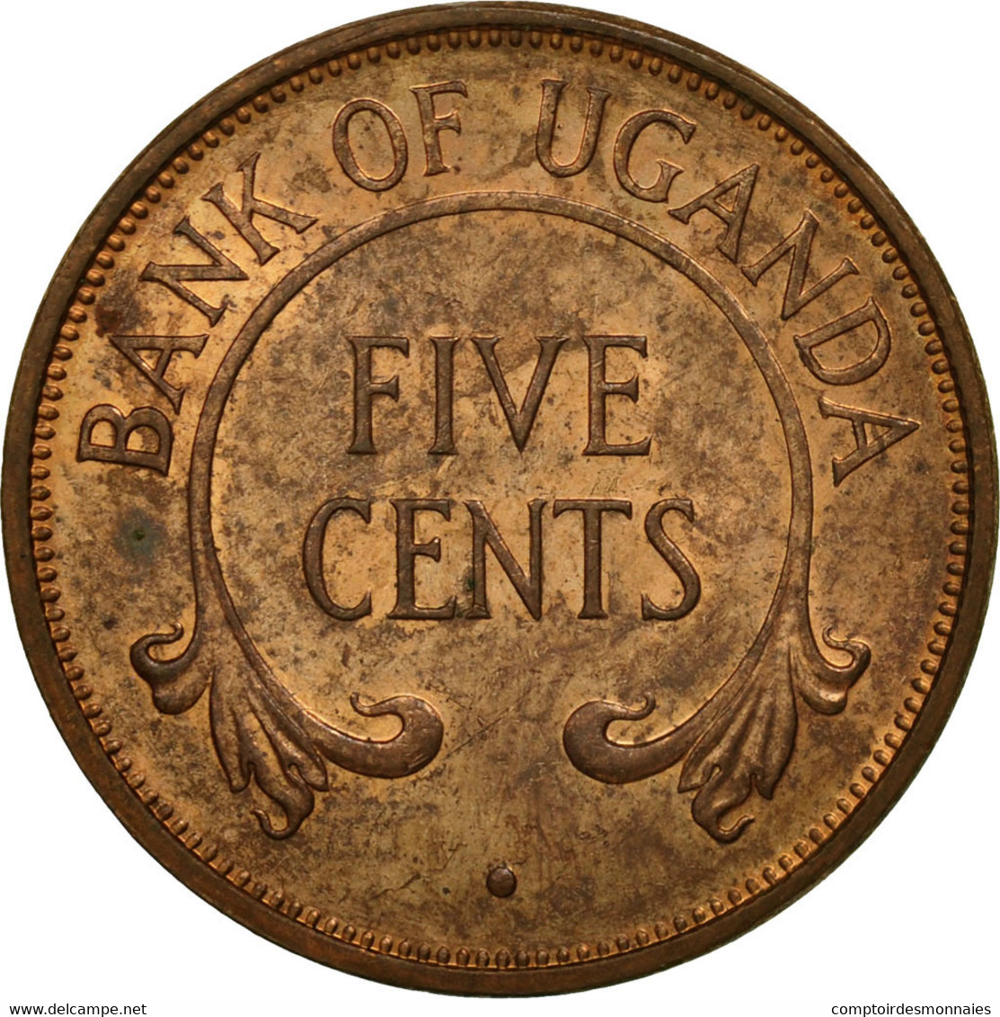 Monnaie, Uganda, 5 Cents, 1966, TTB+, Bronze, KM:1 - Oeganda