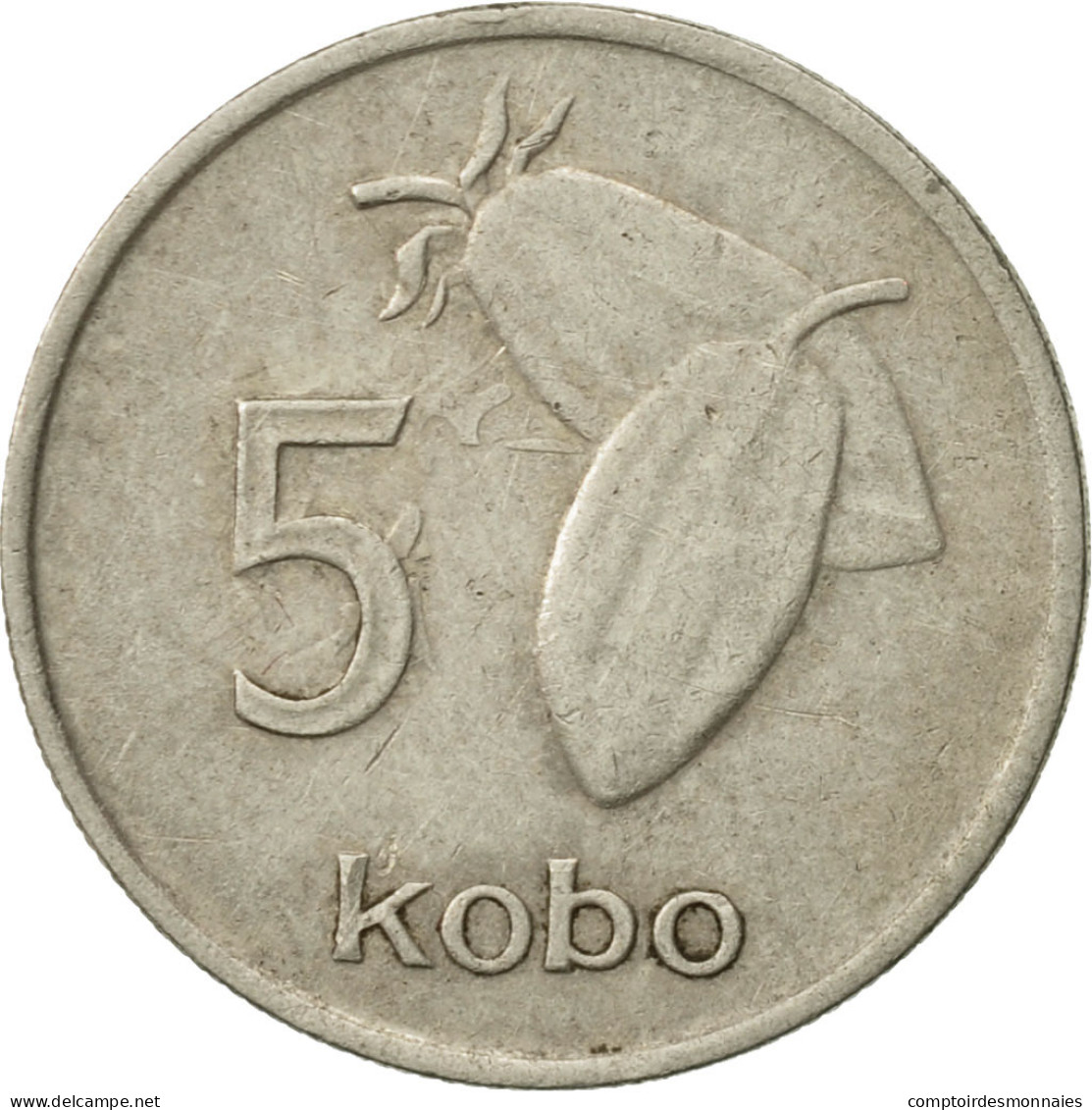 Monnaie, Nigéria, Elizabeth II, 5 Kobo, 1974, TTB, Copper-nickel, KM:9.1 - Nigeria