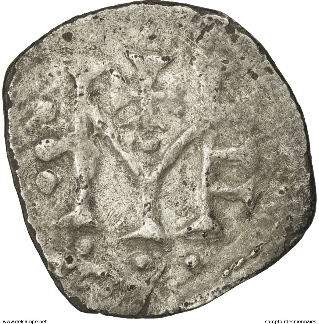 Monnaie, France, Poitou, Denier, Melle, TTB, Argent, Belfort:6645var - 470-751 Monnaies Mérovingiennes