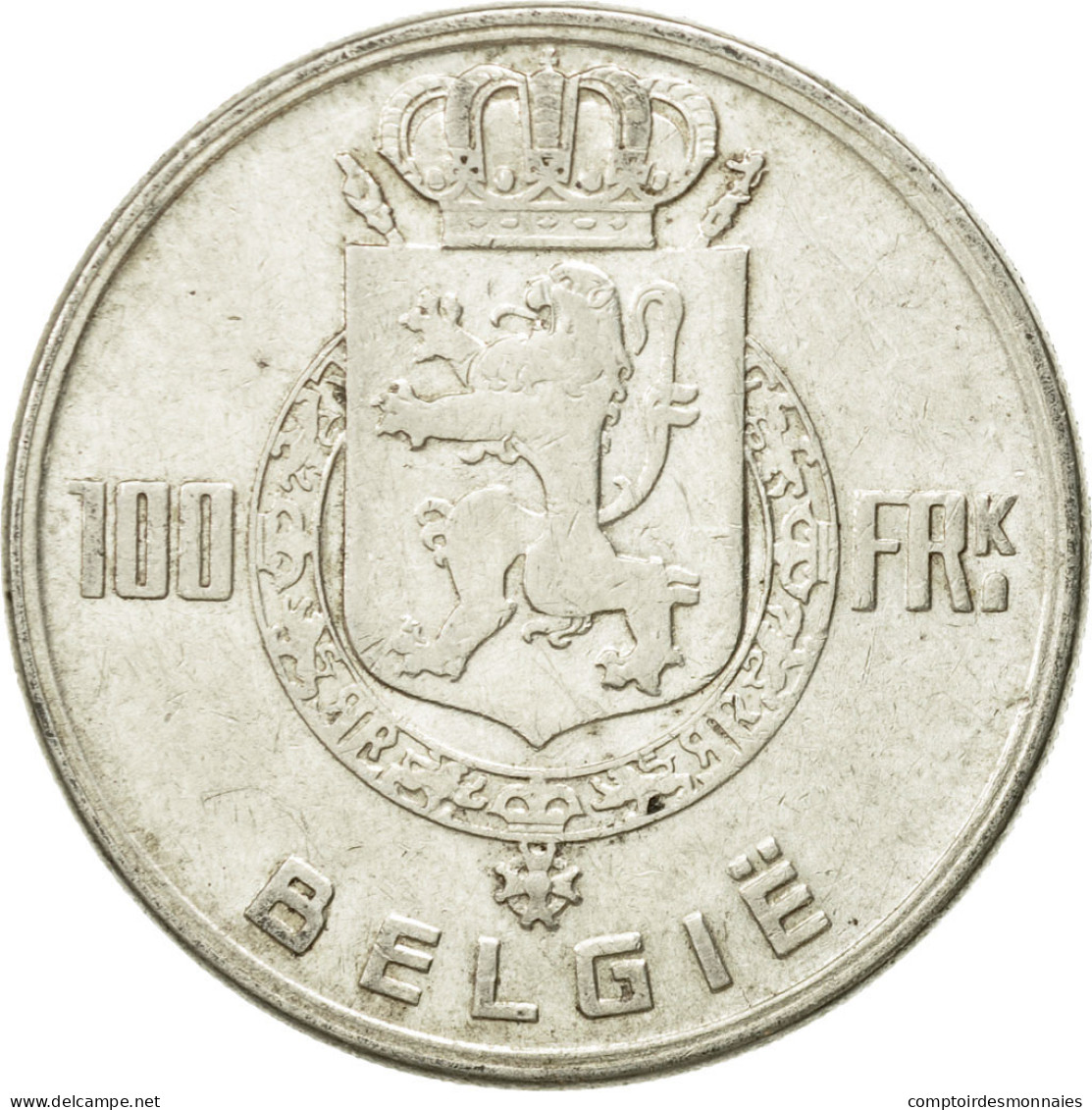 Monnaie, Belgique, 100 Francs, 100 Frank, 1951, TB, Argent, KM:139.1 - 100 Frank
