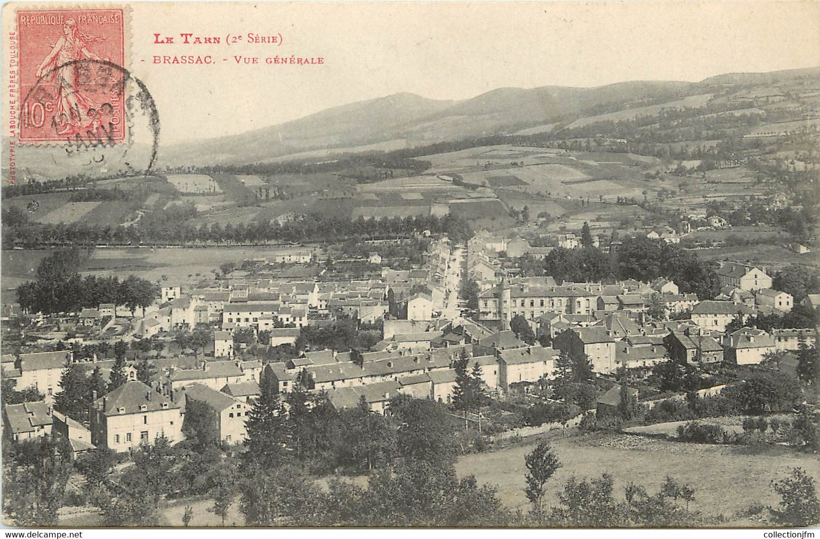 / CPA FRANCE 81 "Brassac, Vue Générale" / Ed. Labouche - Brassac