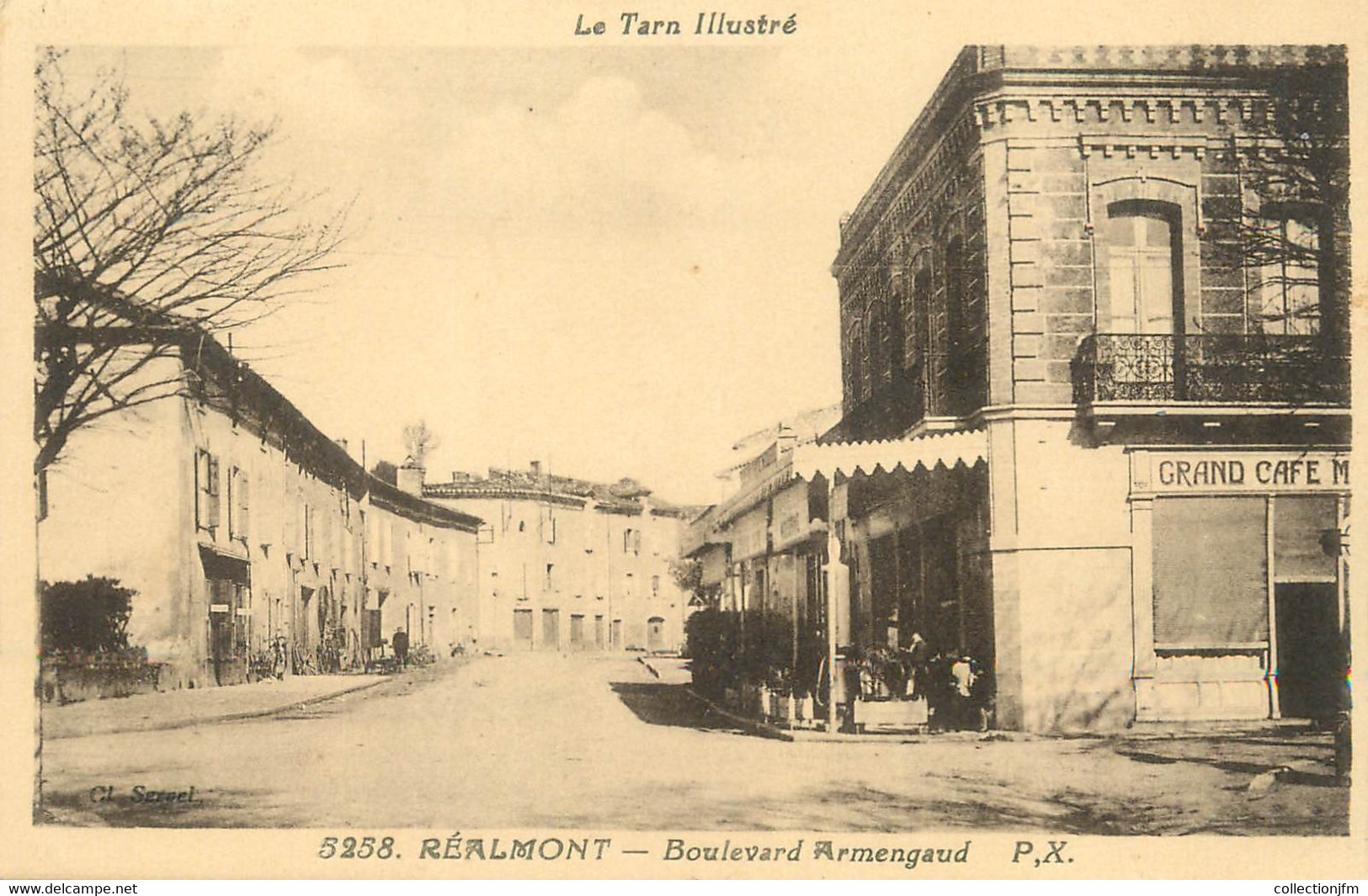 / CPA FRANCE 81 "Réalmont, Boulevard Armengaud" / Le Tarn Illustré - Realmont