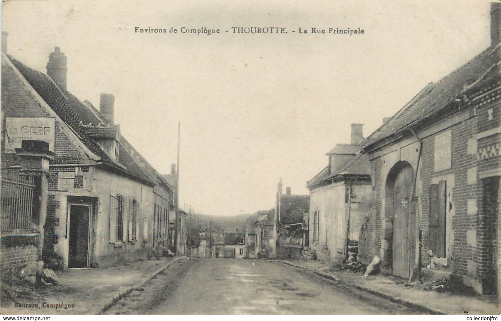 / CPA FRANCE 60 "Thourotte, La Rue Principale" - Thourotte