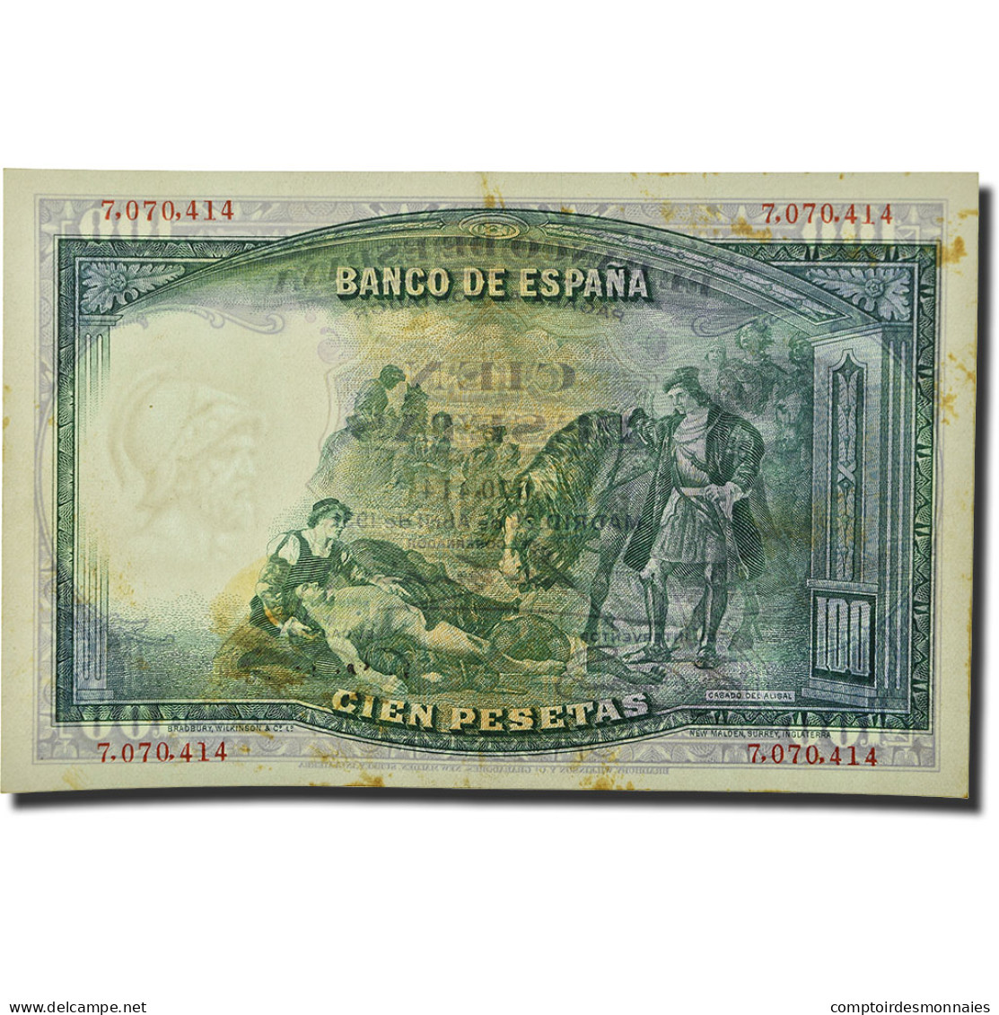 Billet, Espagne, 100 Pesetas, 1931, 1931-04-25, KM:83, TTB+ - 100 Pesetas