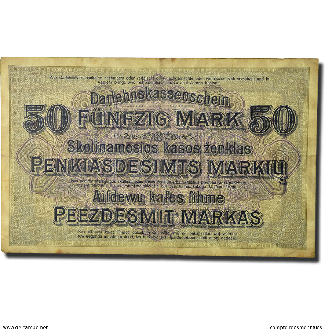 Billet, Allemagne, 50 Mark, 1918, 1918-04-04, KM:R132, TB - 50 Mark