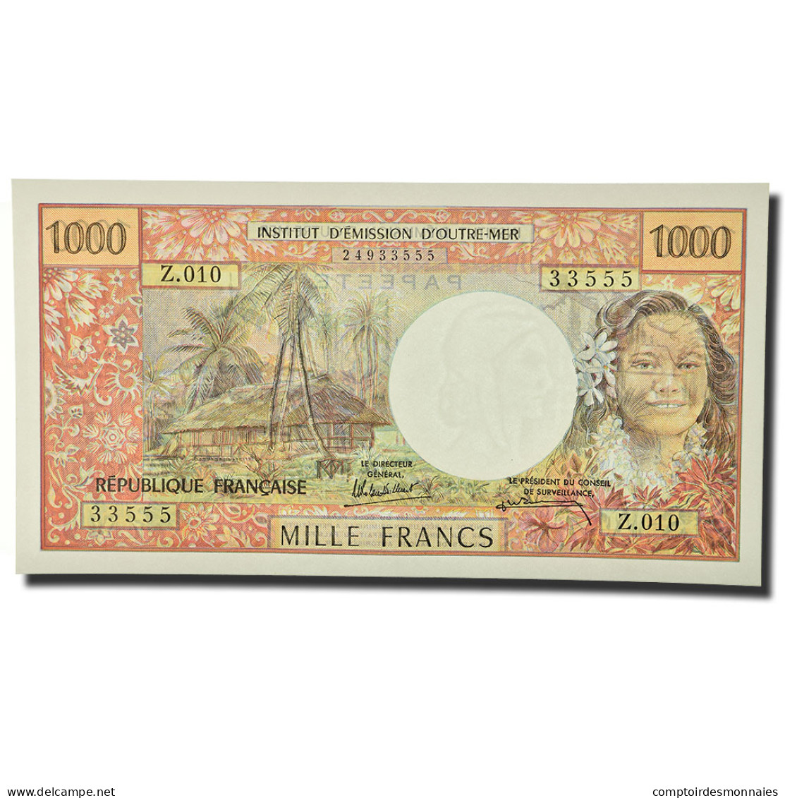 Billet, Tahiti, 1000 Francs, 1985, KM:27d, SPL+ - Papeete (Polynésie Française 1914-1985)