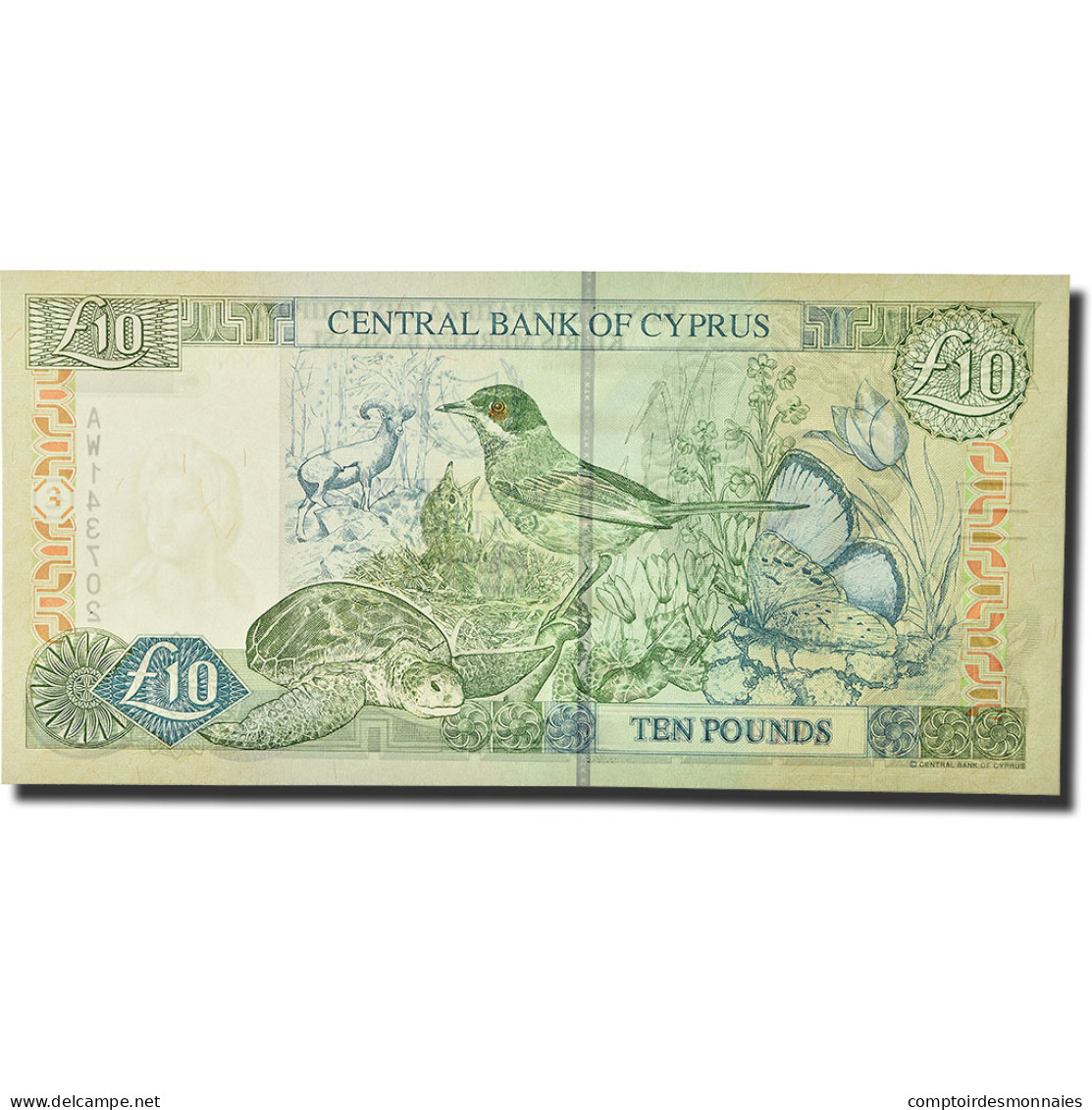 Billet, Chypre, 10 Pounds, 2003, 2003-09-01, KM:62d, NEUF - Cyprus