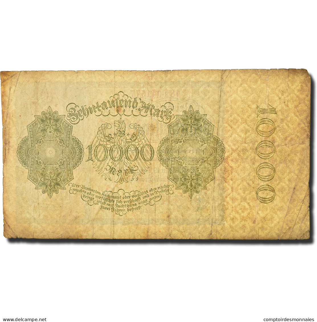 Billet, Allemagne, 10,000 Mark, 1922, 1922-01-19, KM:70, B - 10.000 Mark