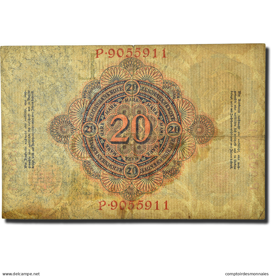 Billet, Allemagne, 20 Mark, 1914, 1914-02-19, KM:46b, B - 20 Mark