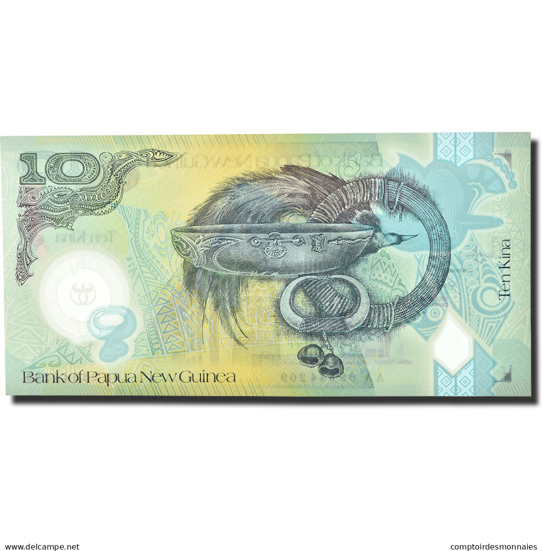 Billet, Papua New Guinea, 10 Kina, 2010, KM:40, NEUF - Papouasie-Nouvelle-Guinée