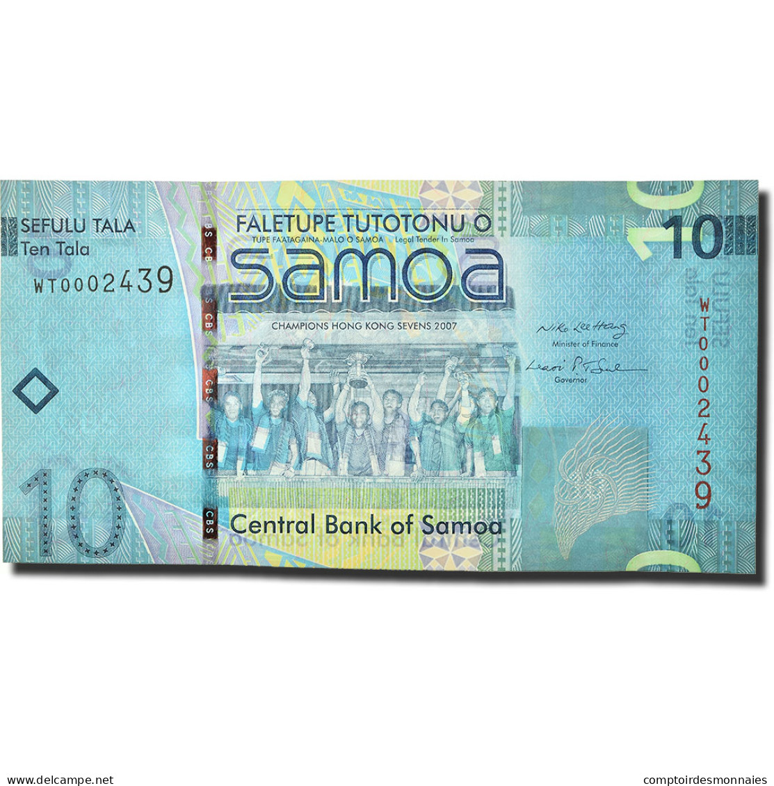 Billet, Samoa Occidentales, 10 Tala, 2008, KM:39a, NEUF - Samoa