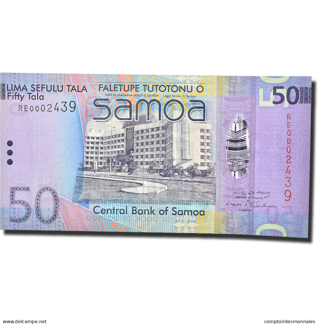 Billet, Samoa Occidentales, 50 Tala, 2008, KM:41a, NEUF - Samoa