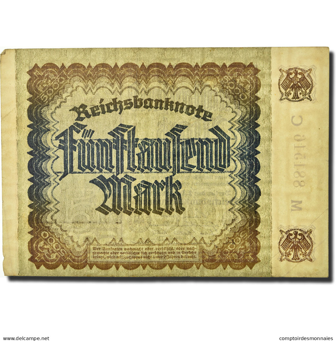 Billet, Allemagne, 5000 Mark, 1922, 1922-12-02, KM:81b, TB - 5000 Mark