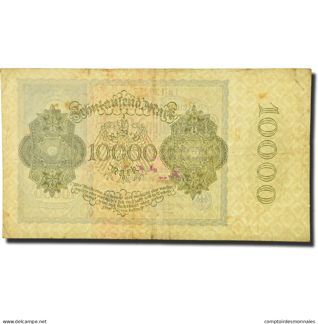 Billet, Allemagne, 10,000 Mark, 1922, 1922-01-19, KM:71, B - 10.000 Mark