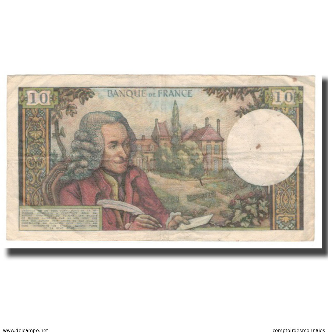 France, 10 Francs, Voltaire, 1969, 1969-01-02, TB+, Fayette:62.36, KM:147c - 10 F 1963-1973 ''Voltaire''