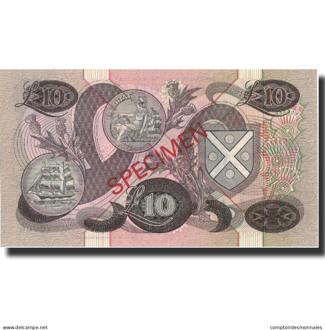 Billet, Scotland, 10 Pounds, 1974, 1974-05-01, Specimen, KM:1135, SPL - [ 8] Specimen