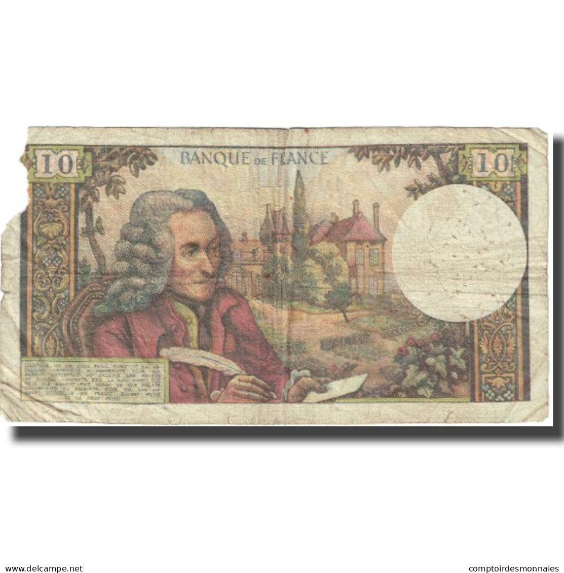 France, 10 Francs, 1969, 1969-05-08, TB, KM:147c - 10 F 1963-1973 ''Voltaire''