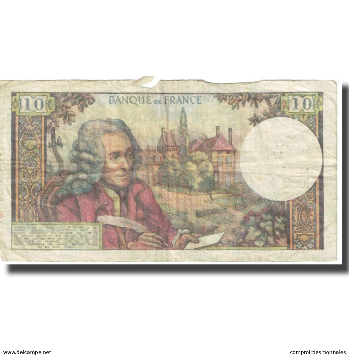 France, 10 Francs, 1973, 1973-08-02, TB, KM:147d - 10 F 1963-1973 ''Voltaire''