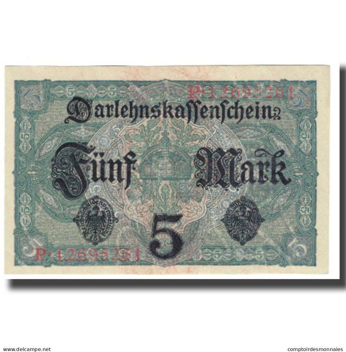 Billet, Allemagne, 5 Mark, 1917, 1917-08-01, KM:56a, SPL - 5 Mark