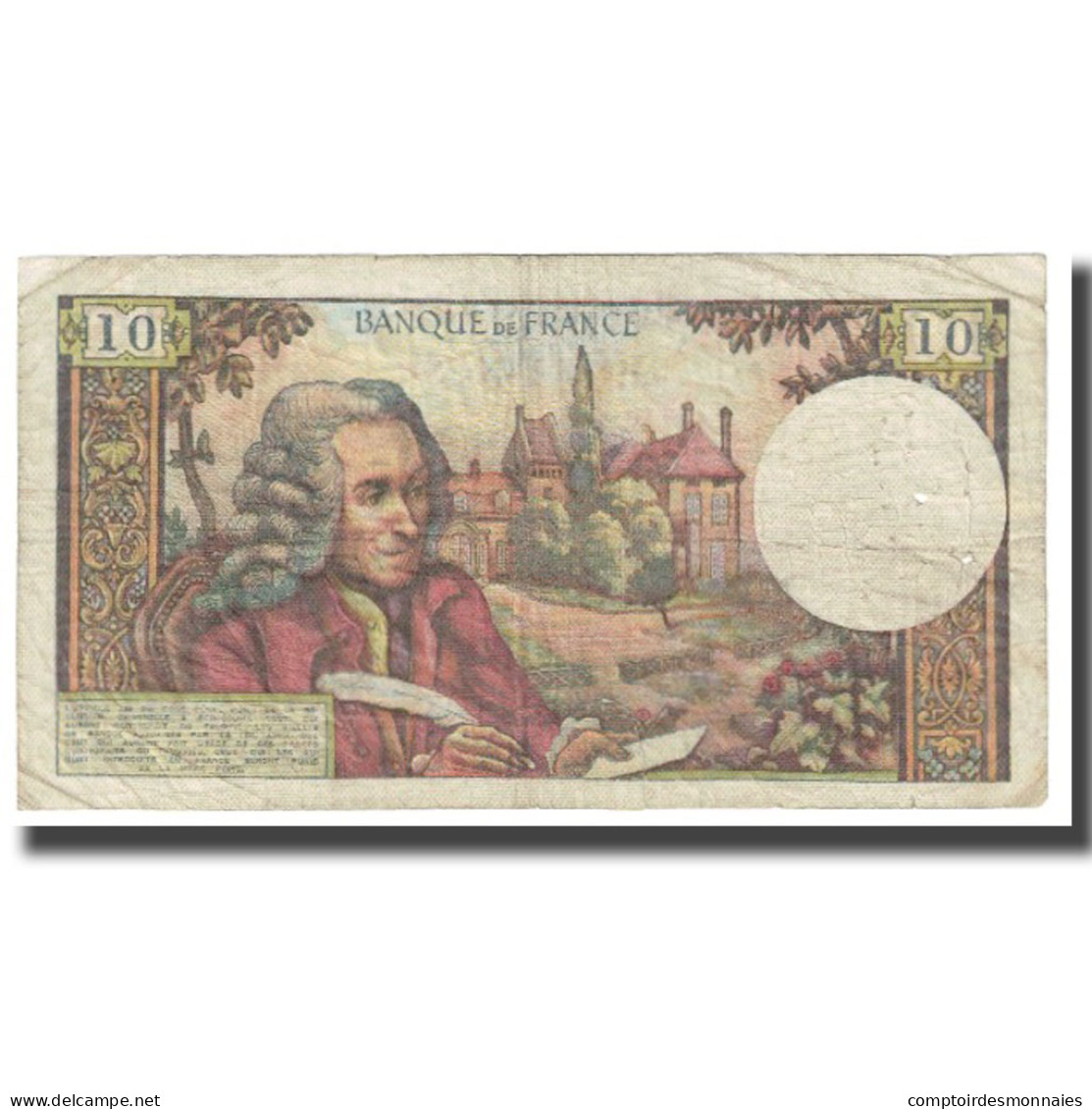 France, 10 Francs, Voltaire, 1973, R.Tondu-G.Bouchet-H.Morant, 1973-04-05, TB - 10 F 1963-1973 ''Voltaire''