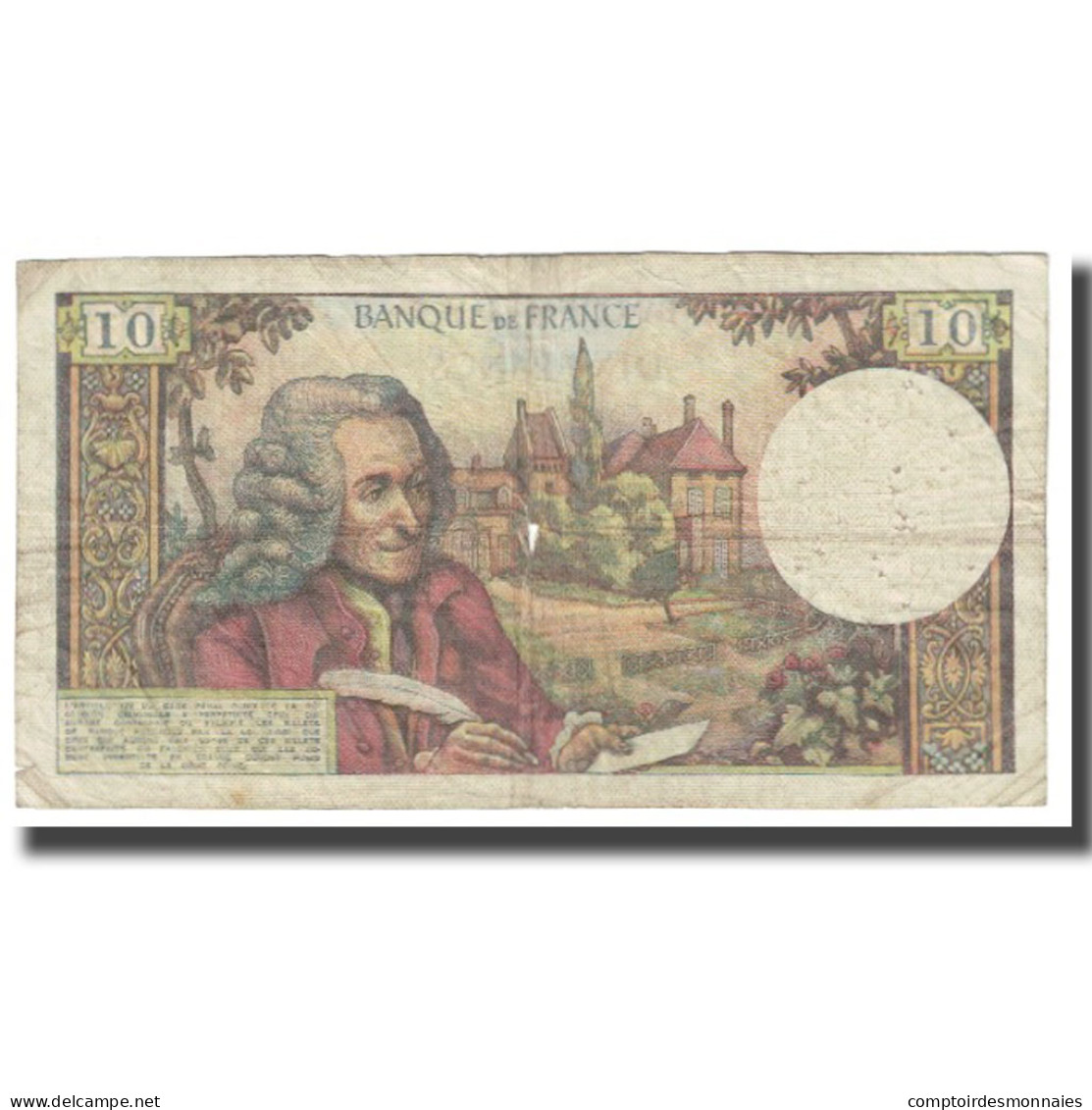 France, 10 Francs, Voltaire, 1973, R.Tondu-G.Bouchet-H.Morant, 1973-04-05, TB - 10 F 1963-1973 ''Voltaire''