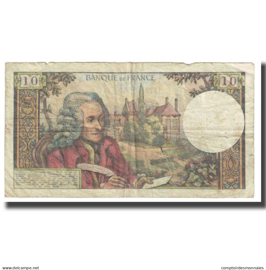 France, 10 Francs, Voltaire, 1968, R.Tondu-G.Bouchet-H.Morant, 1968-09-05, TB - 10 F 1963-1973 ''Voltaire''