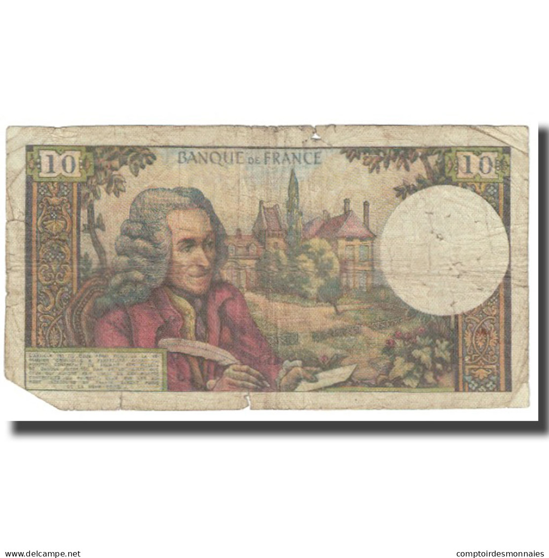 France, 10 Francs, Voltaire, 1965, G.Gouin D'Ambrières-P.Gargam-R.Tondu - 10 F 1963-1973 ''Voltaire''