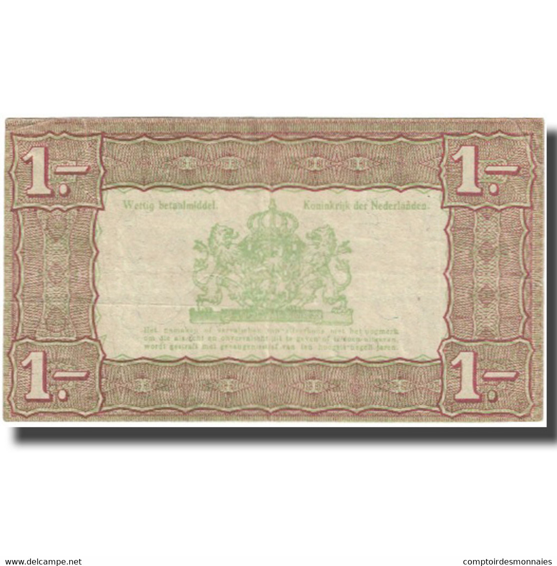 Billet, Pays-Bas, 1 Gulden, 1938, 1938-10-01, KM:61, TB - [3] Uitgaven Van Het Ministerie Van Oorlog