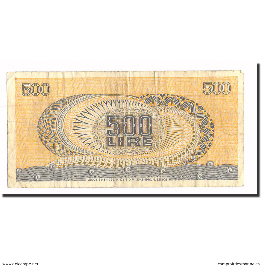 Billet, Italie, 500 Lire, 1970, 1970-02-23, KM:93a, TB - 500 Liras