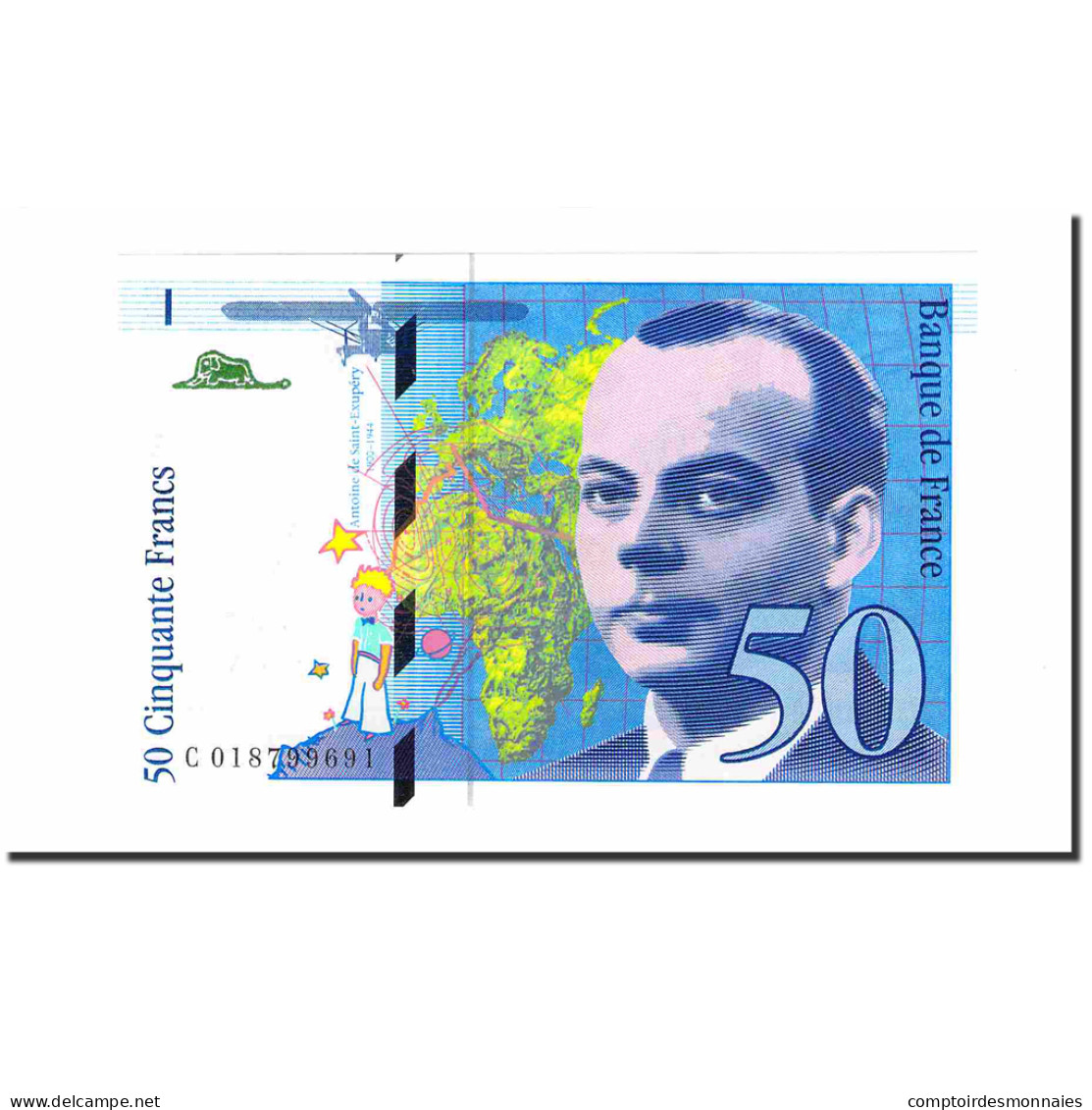 France, 50 Francs, St Exupéry, 1994, NEUF, Fayette:73.1c, KM:157Ab - 50 F 1992-1999 ''St Exupéry''