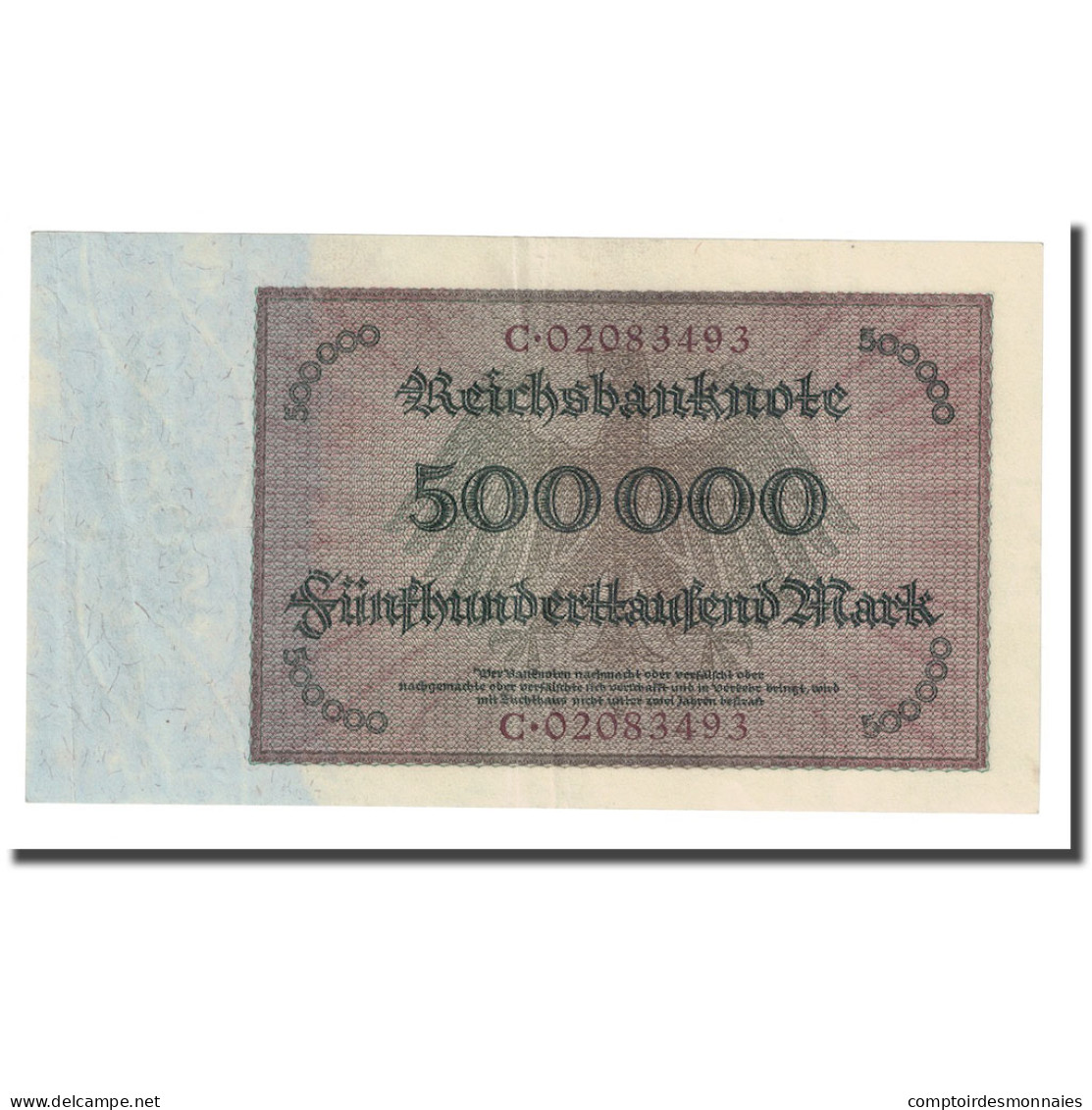 Billet, Allemagne, 500,000 Mark, 1923, 1923-05-01, KM:88a, SUP+ - 500000 Mark