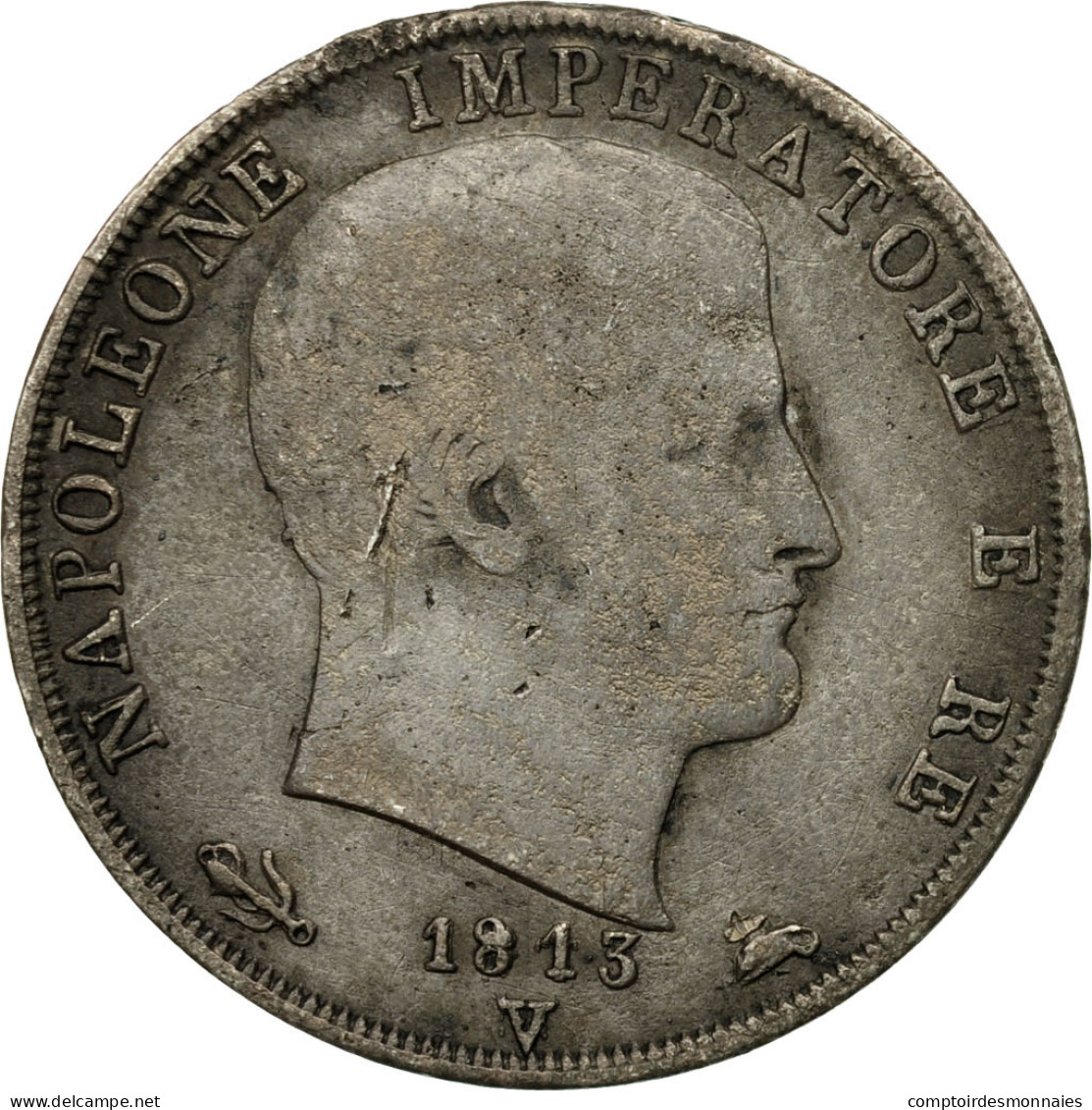 Monnaie, États Italiens, KINGDOM OF NAPOLEON, Napoleon I, 2 Lire, 1813, Venice - Napoleonic