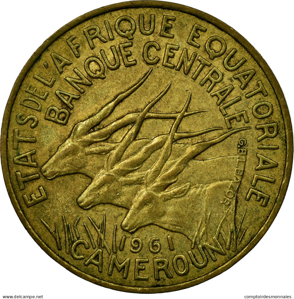 Monnaie, États De L'Afrique équatoriale, 10 Francs, 1961, Paris, TTB - Cameroon