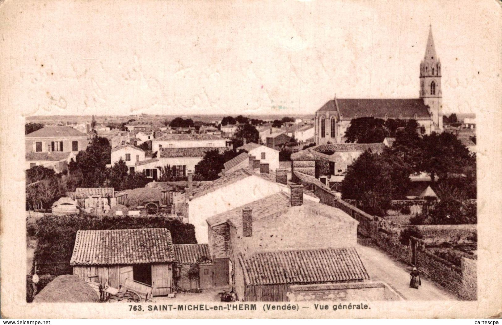 Saint Michel En L'herm Vue Generale  CPA - Saint Michel En L'Herm