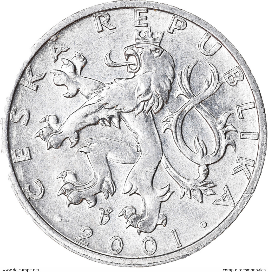 Monnaie, République Tchèque, 50 Haleru, 2001, TTB, Aluminium, KM:3.1 - Czech Republic