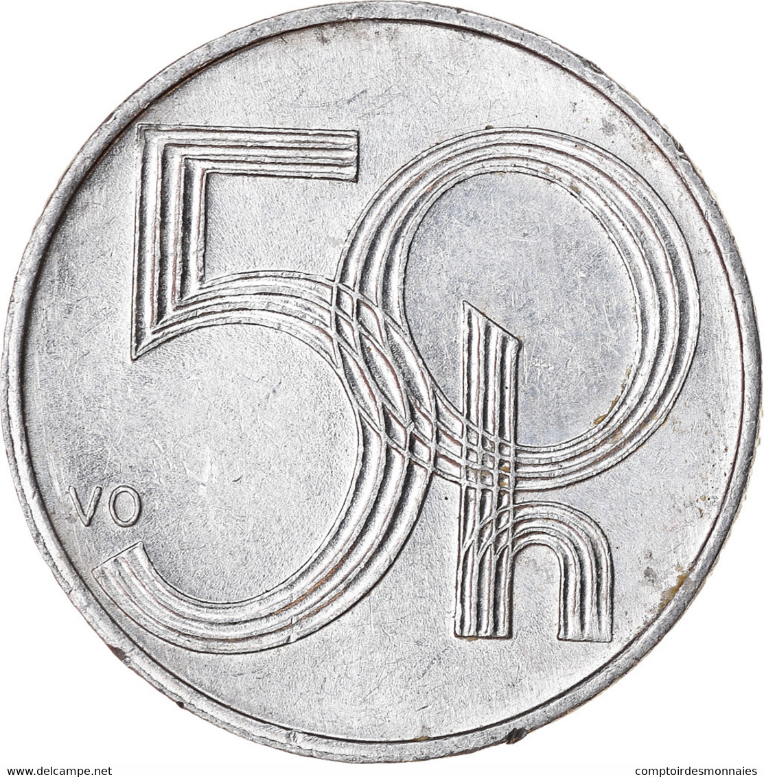 Monnaie, République Tchèque, 50 Haleru, 2001, TTB, Aluminium, KM:3.1 - Czech Republic