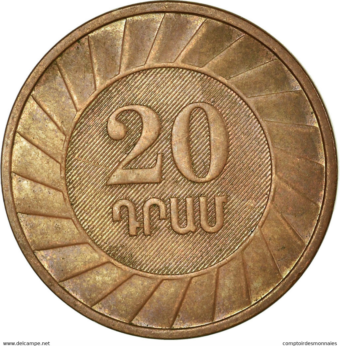 Monnaie, Armenia, 20 Dram, 2003, TTB, Copper Plated Steel, KM:93 - Arménie