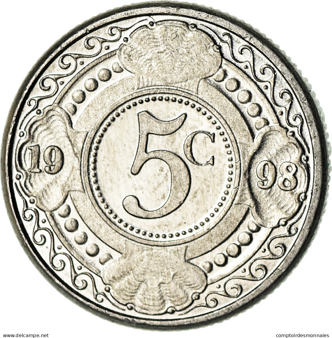 Monnaie, Netherlands Antilles, Beatrix, 5 Cents, 1998, SPL, Aluminium, KM:33 - Netherland Antilles