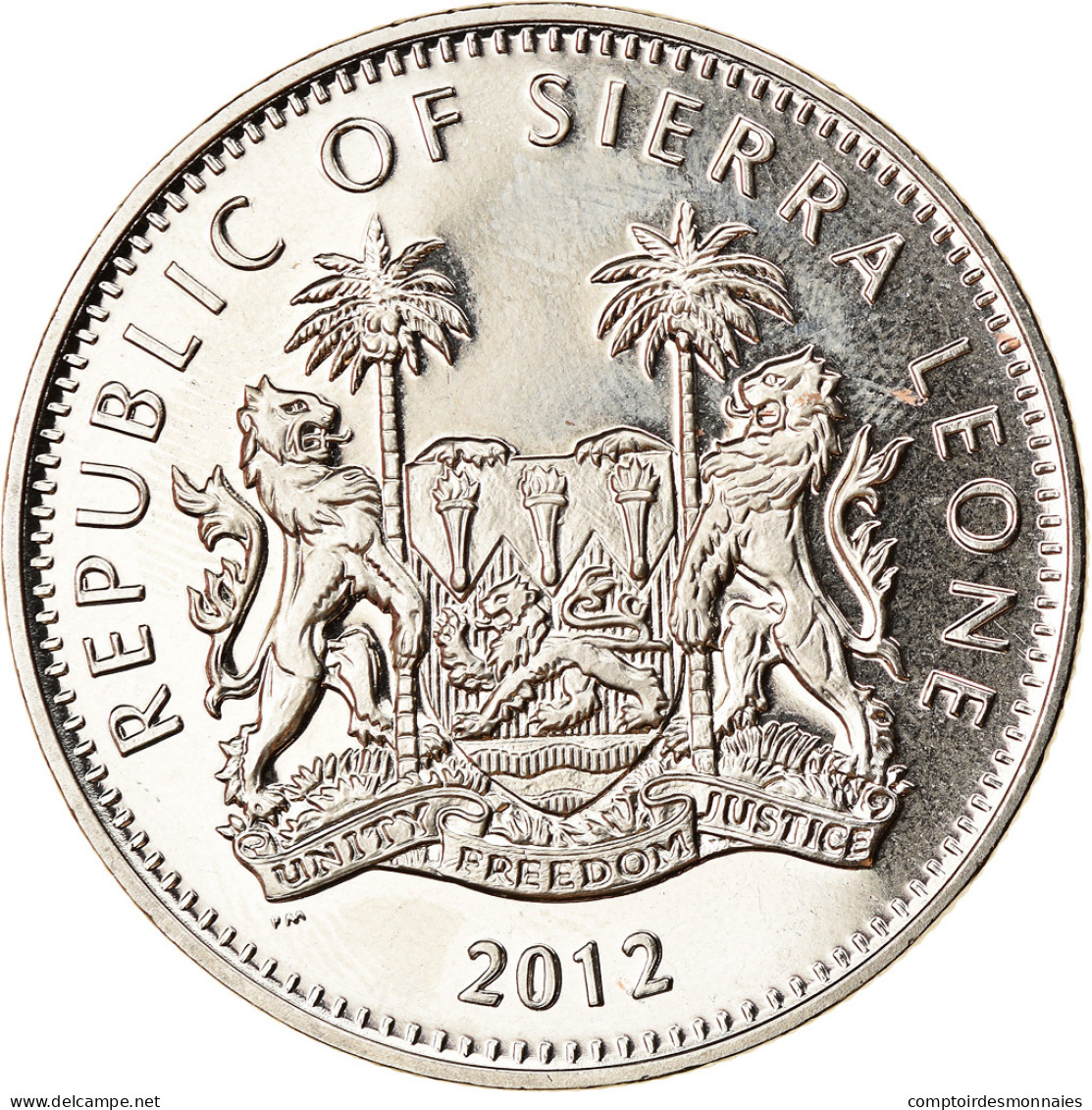 Monnaie, Sierra Leone, Dollar, 2012, British Royal Mint, Tir à L'arc, SPL - Sierra Leona