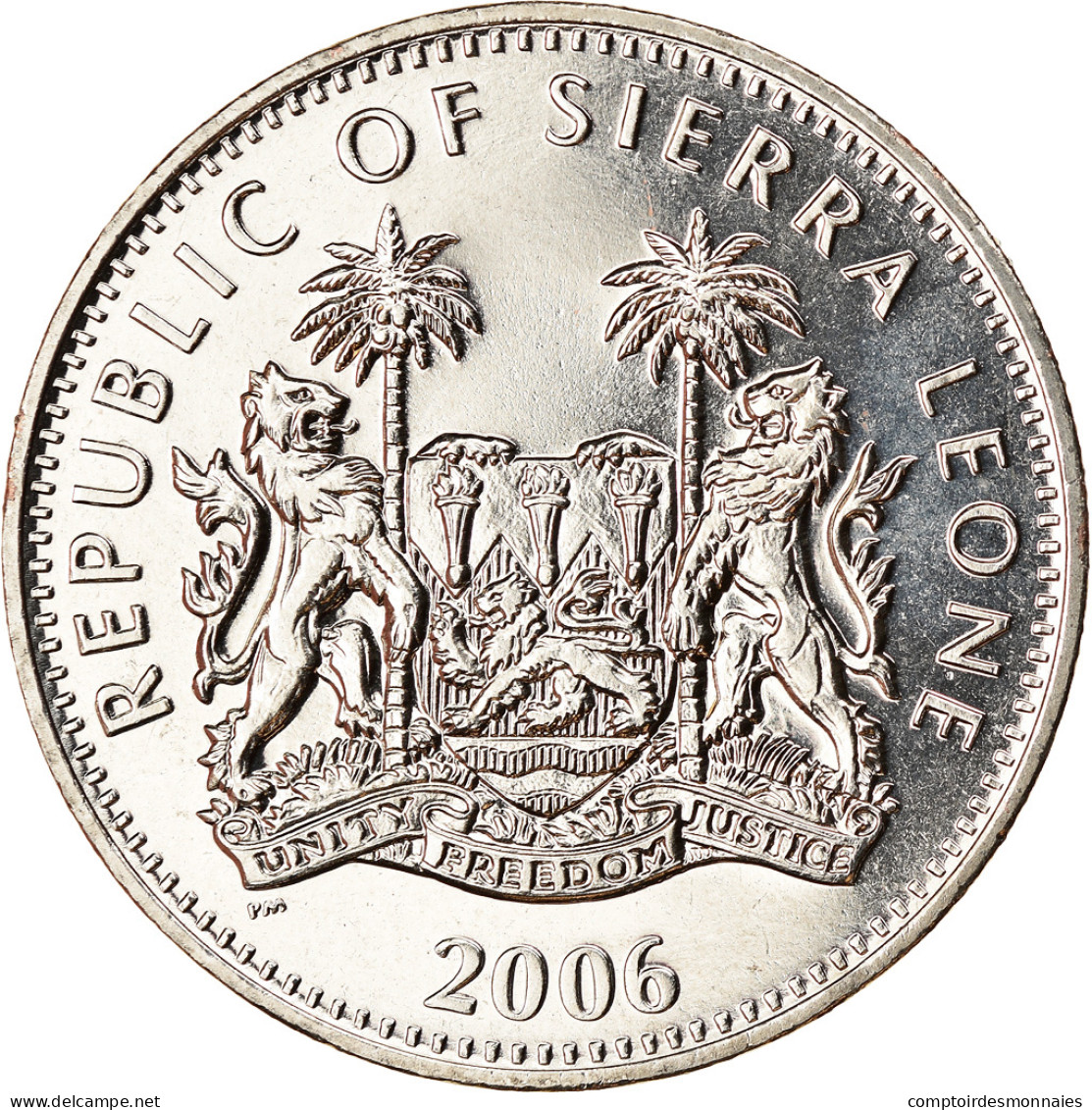 Monnaie, Sierra Leone, Dollar, 2006, British Royal Mint, Dinosaures - - Sierra Leona