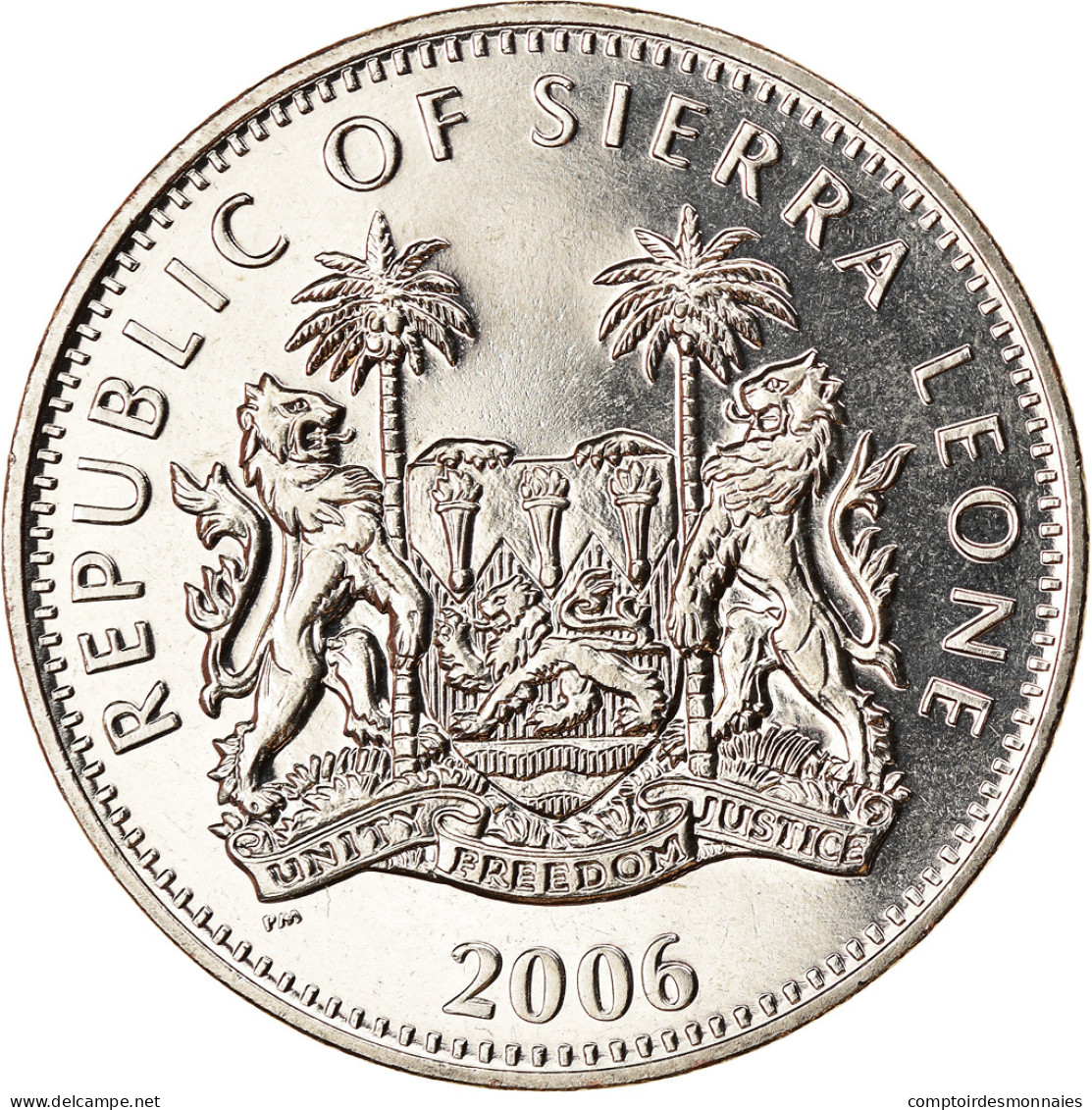 Monnaie, Sierra Leone, Dollar, 2006, Pobjoy Mint, Tricératops, SPL - Sierra Leone