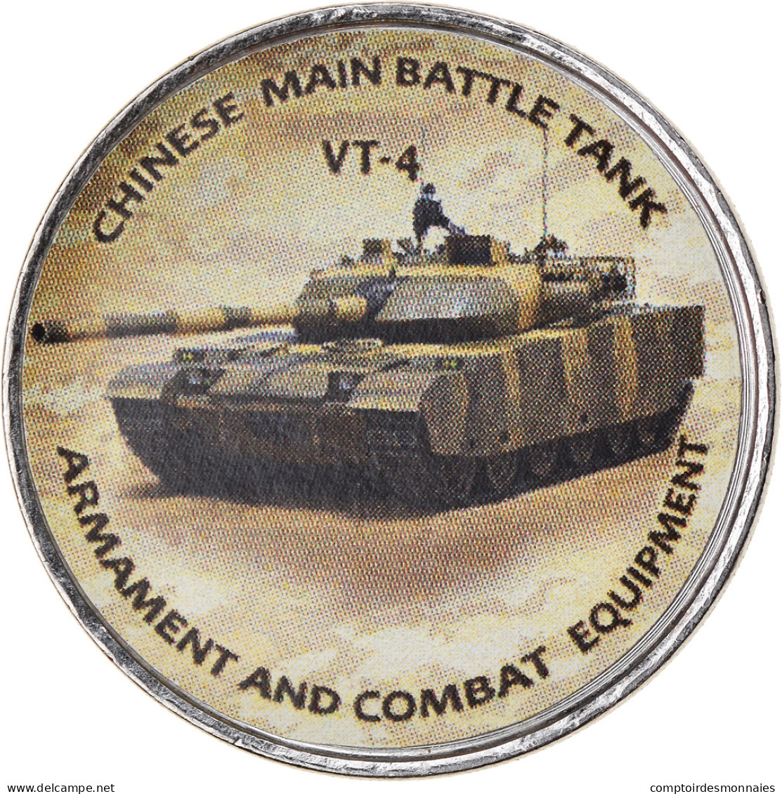 Monnaie, Zimbabwe, Shilling, 2020, Tanks - VT-4, SPL, Nickel Plated Steel - Zimbabwe