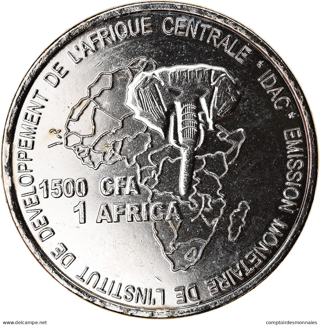 Monnaie, Cameroun, 1500 CFA Francs-1 Africa, 2005, Paris, Fer De Houe Des - Kameroen