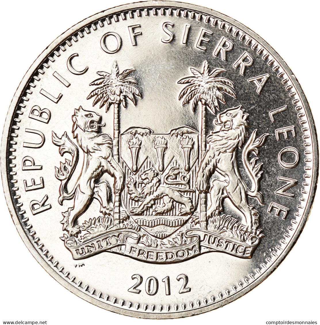 Monnaie, Sierra Leone, Dollar, 2012, British Royal Mint, Tir à L'arc, SPL - Sierra Leone